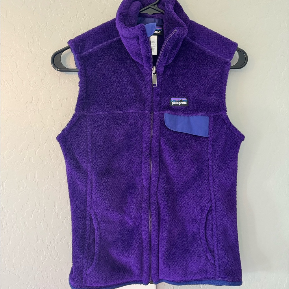 Patagonia Purple Sherpa Fleece Vest